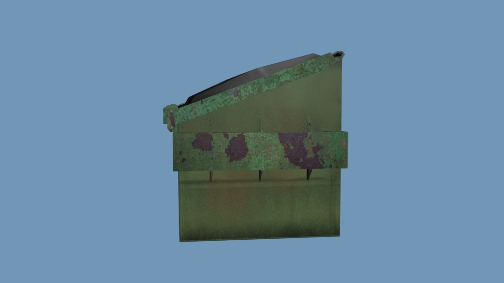 Dumpster textured for the Blender game engine preview image 4